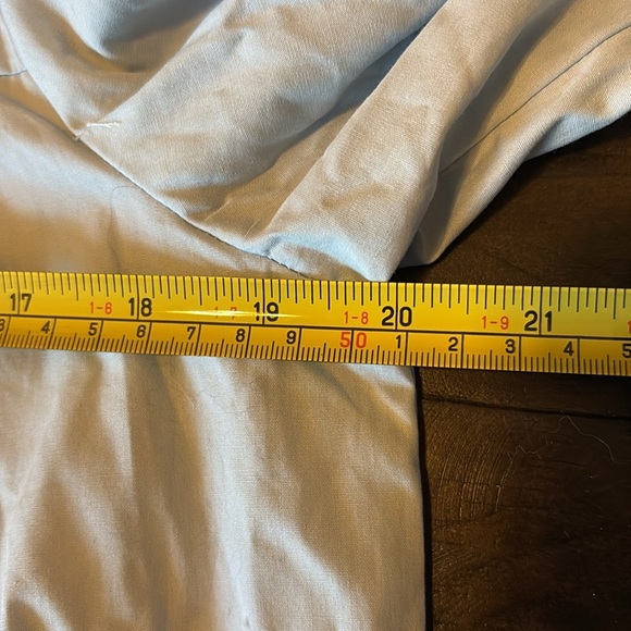 Free People Women's Light Blue Lace Detail Top - Picture 6 of 9